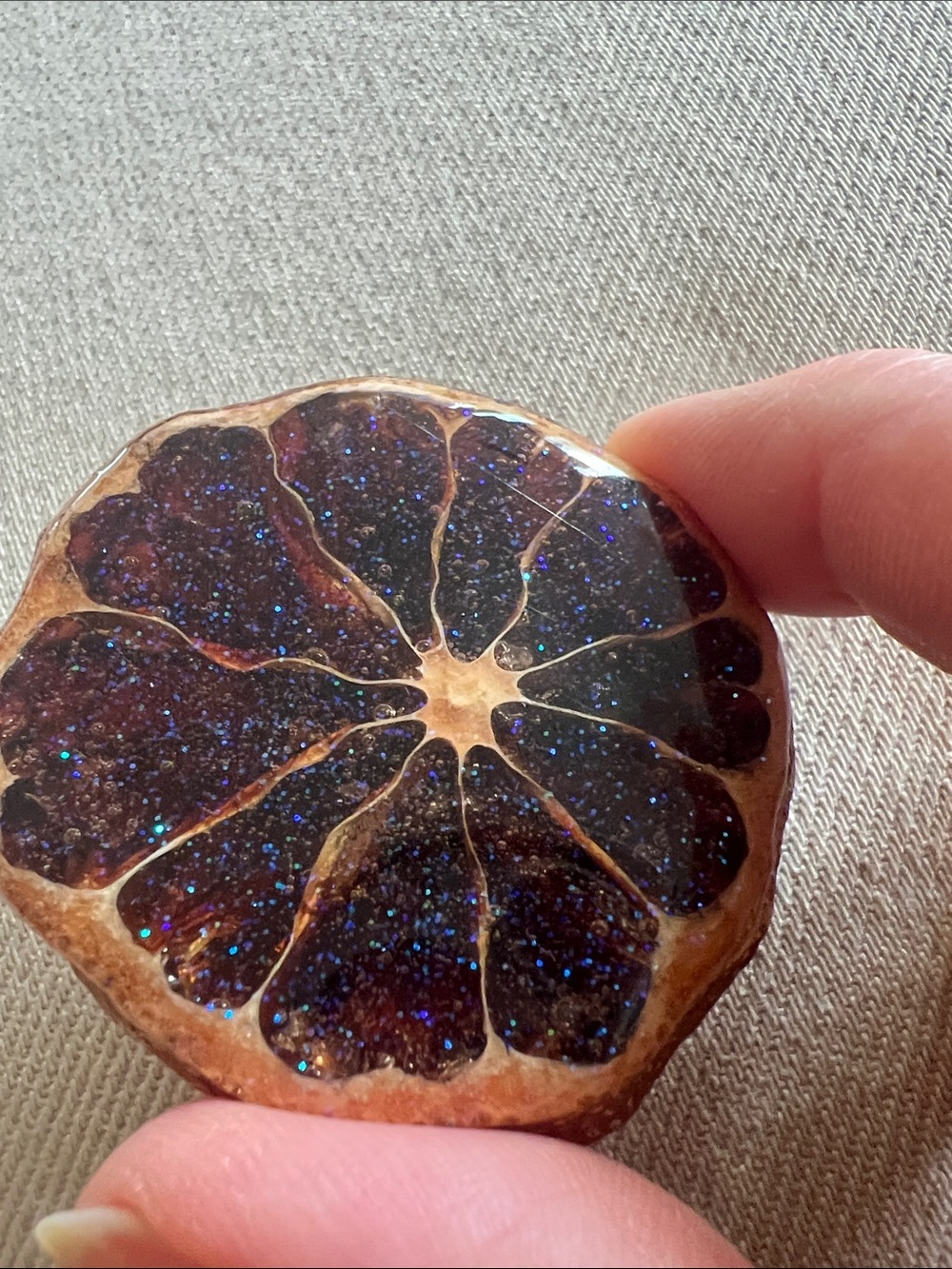 Lemon slice Brooche